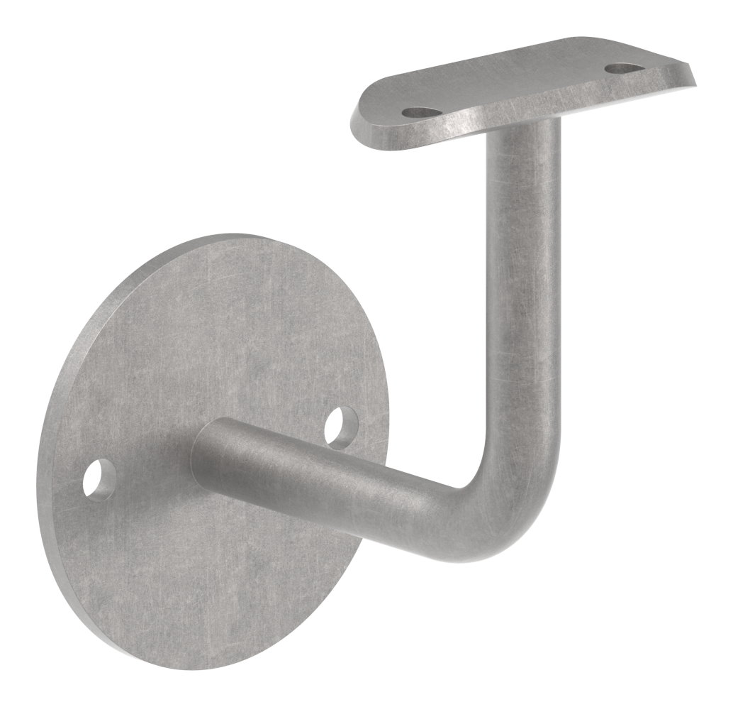 Handlaufträger mit Ronde flach, 70x4mm