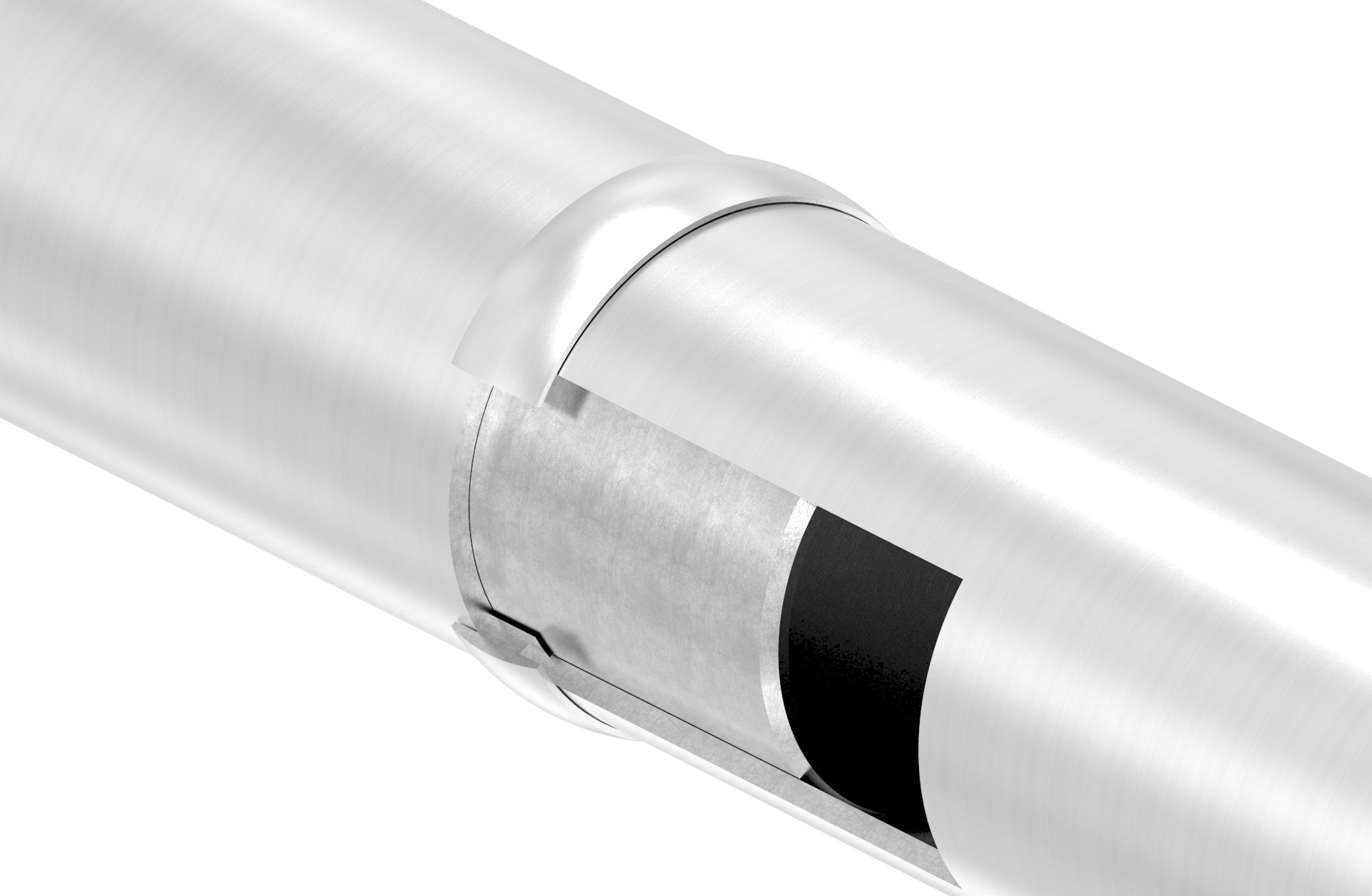 Ring für Rohr 33,7mm, V2A