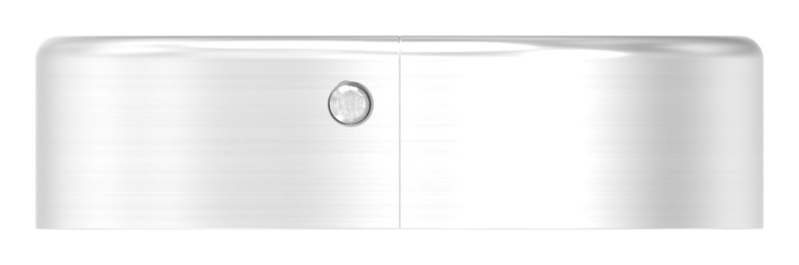 Abdeckrosette, 45x12mm, Bohrung 12,5mm, zweiteilig, V2A