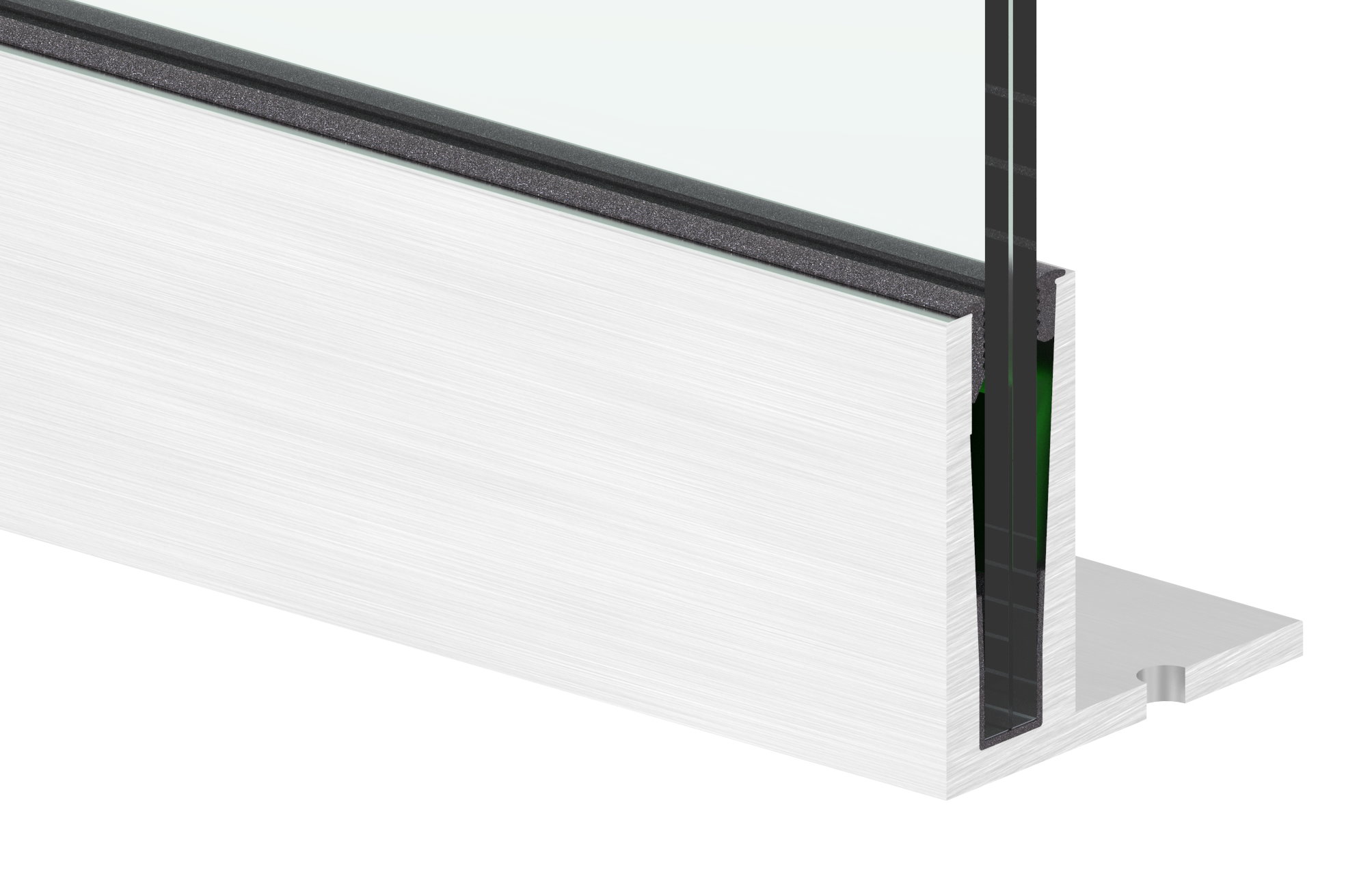 Alu-Profil ELEGANZA STRONG aufgesetzte Montage, L: 6000mm Alu-Profil ELEGANZA STRONG aufgesetzte Montage, L: 6000mm
