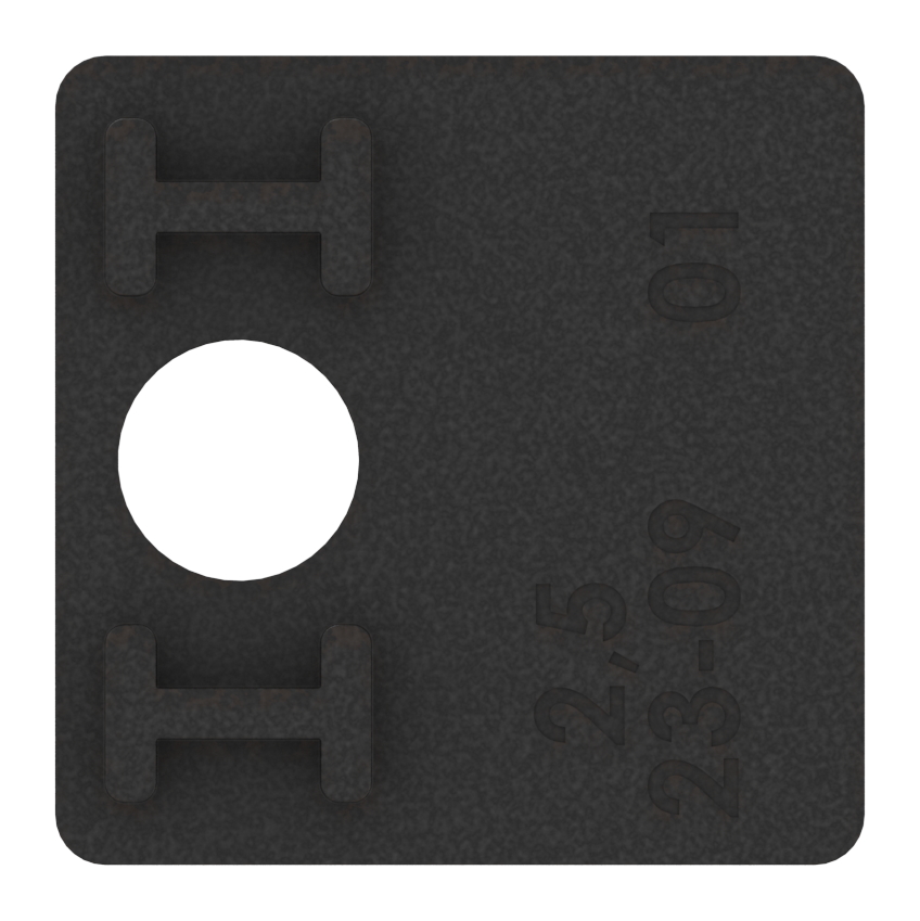 1 Paar Gummi für Mod. 36, für VSG-Glas 12,76mm