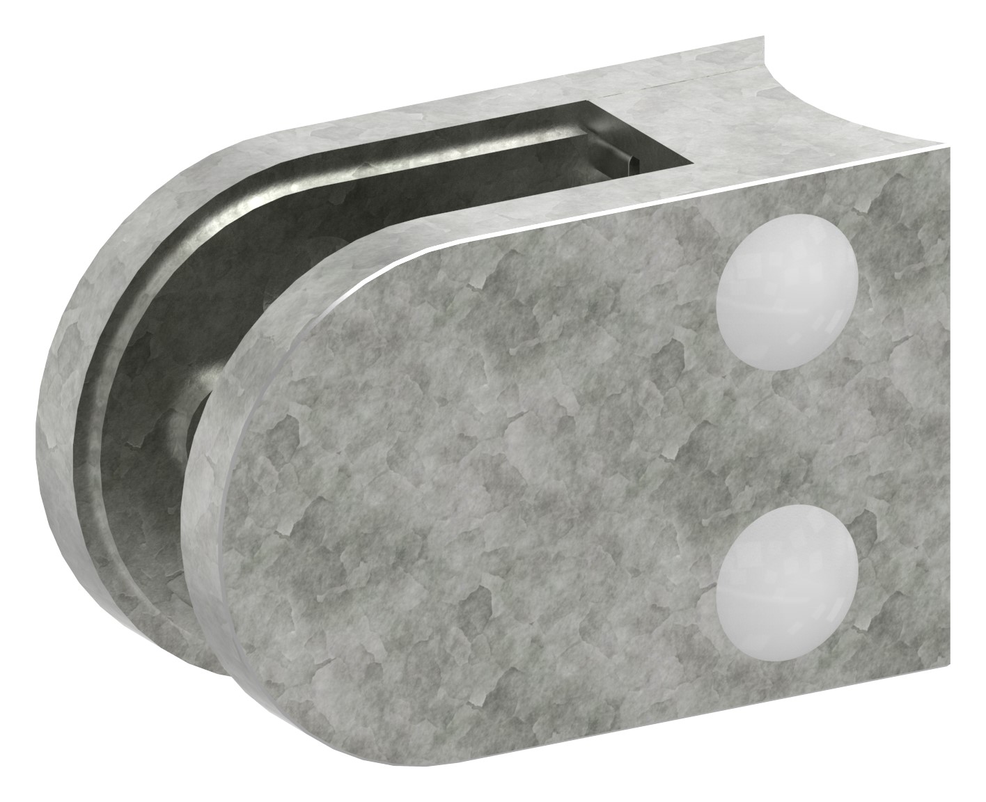 Glasklemme Mod. 33, Anschluss: 48,3mm, in Zink roh Glasklemme Mod. 33, Anschluss: 48,3mm, in Zink roh