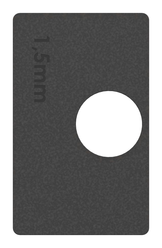 Gummi für Mod. 27, Blech 1,5mm Gummi für Mod. 27, Blech 1,5mm