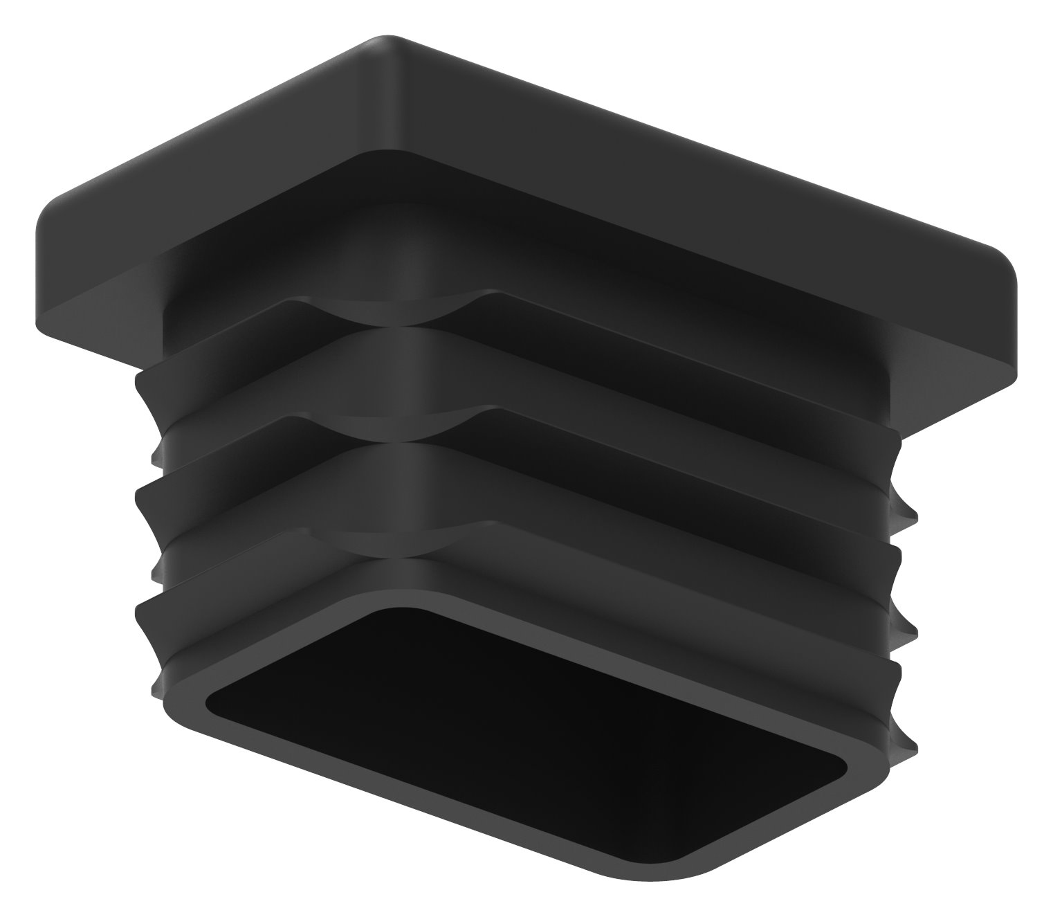 Kunststoffkappe für Rechteckrohr 30x20mm