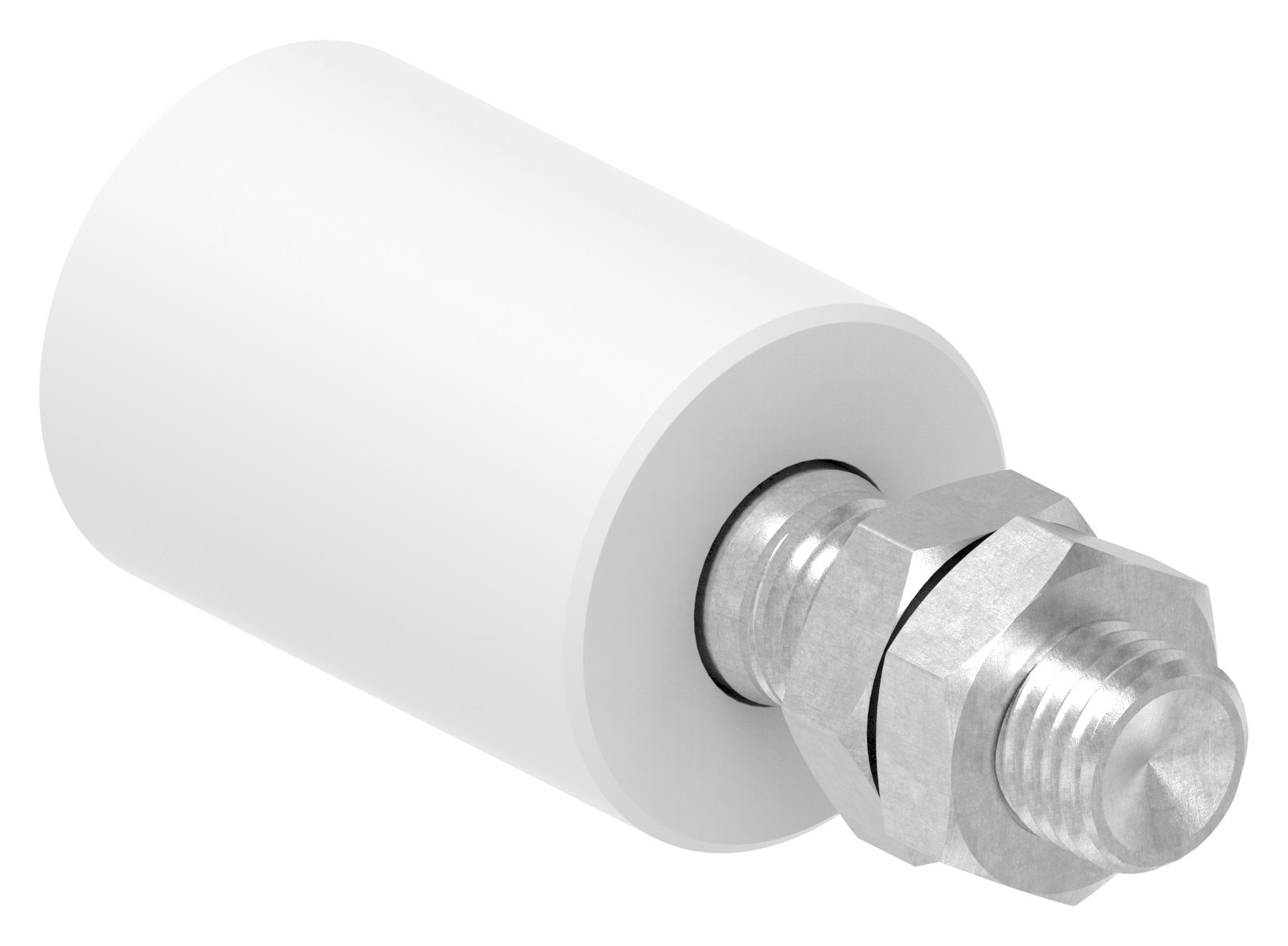 Führungsrolle Ø 40 x 60mm, Gewinde M16, V2A