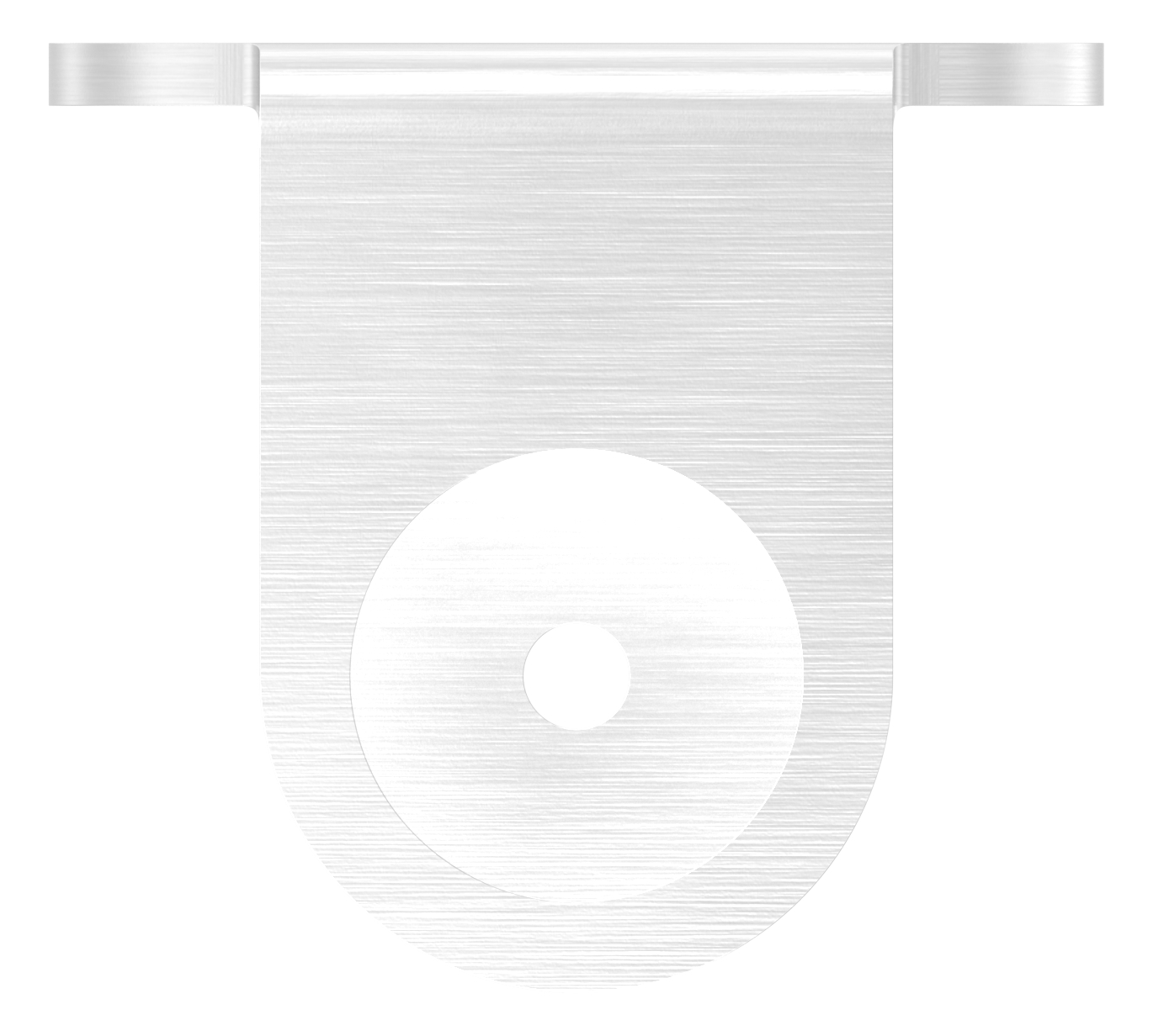 Wandbefestigung für Geländerpfosten 42,4mm, V2A