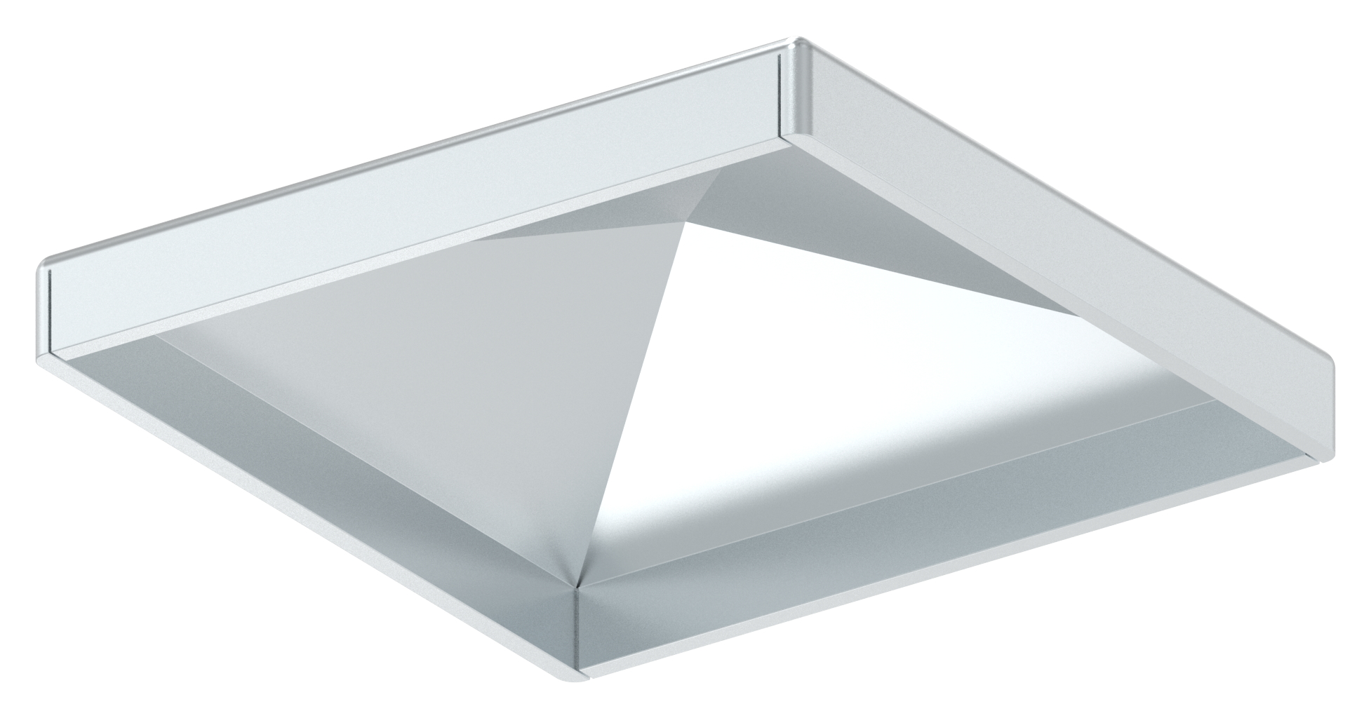 Pfeilerbedecker für Rohr 60x60mm, verzinkt