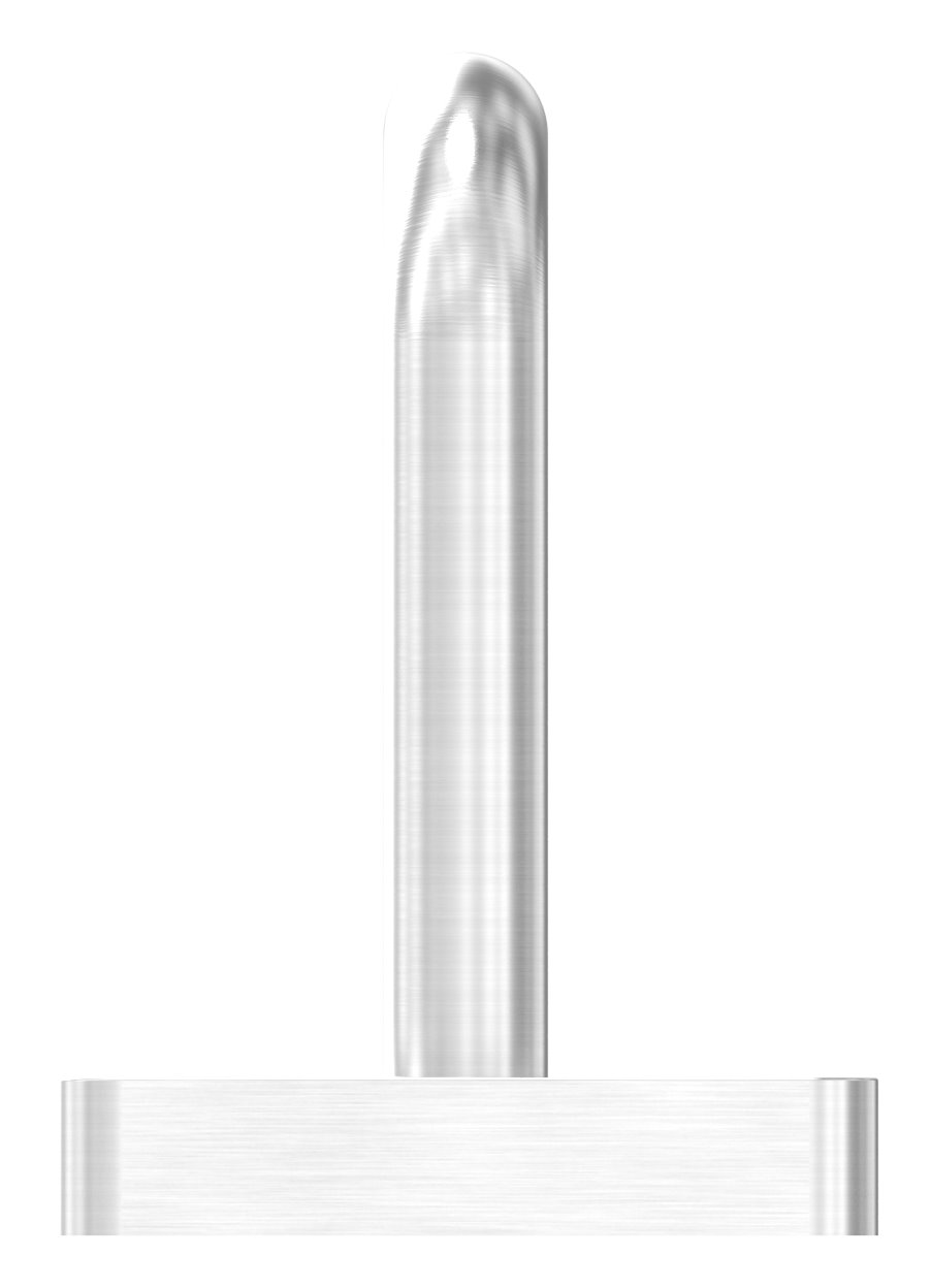 Handlaufhalter zum Anschweißen + Abdeckrosette (Ronde und Bügel verschweißt), V2A