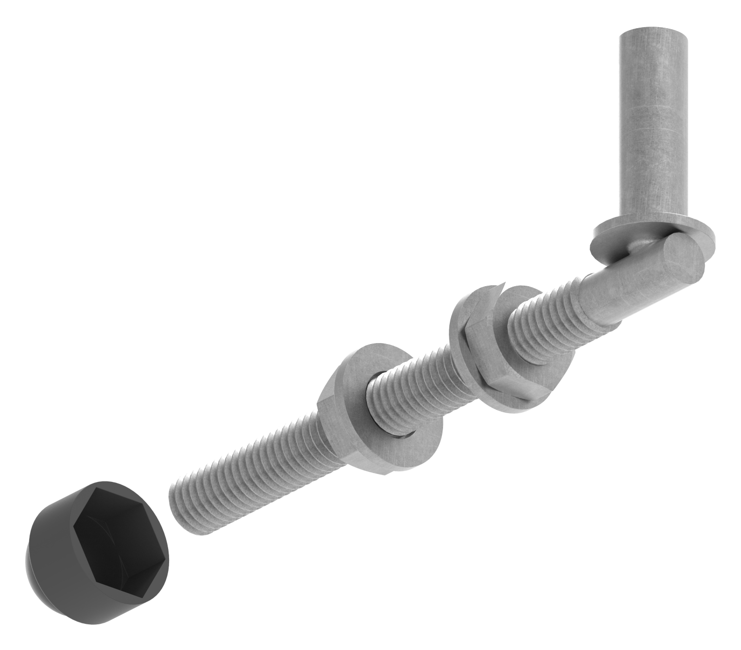 Kloben zum Durchschrauben für Ø 13mm, L: 140mm