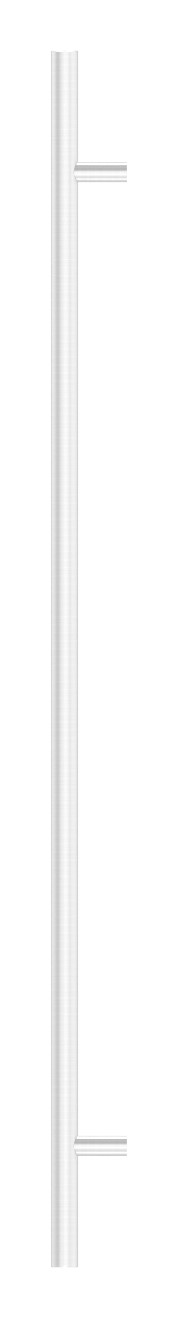 Stoßgriff inkl. Halter gerade mit L: 1500mm, V2A Stoßgriff inkl. Halter gerade mit L: 1500mm, V2A