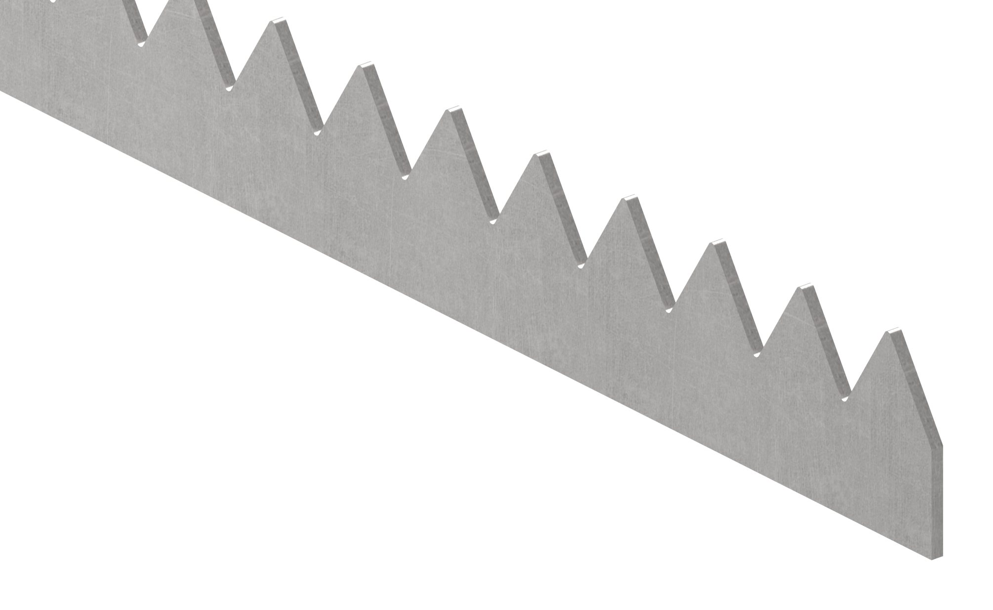 Zackenleiste 45x3mm, L: 2000mm