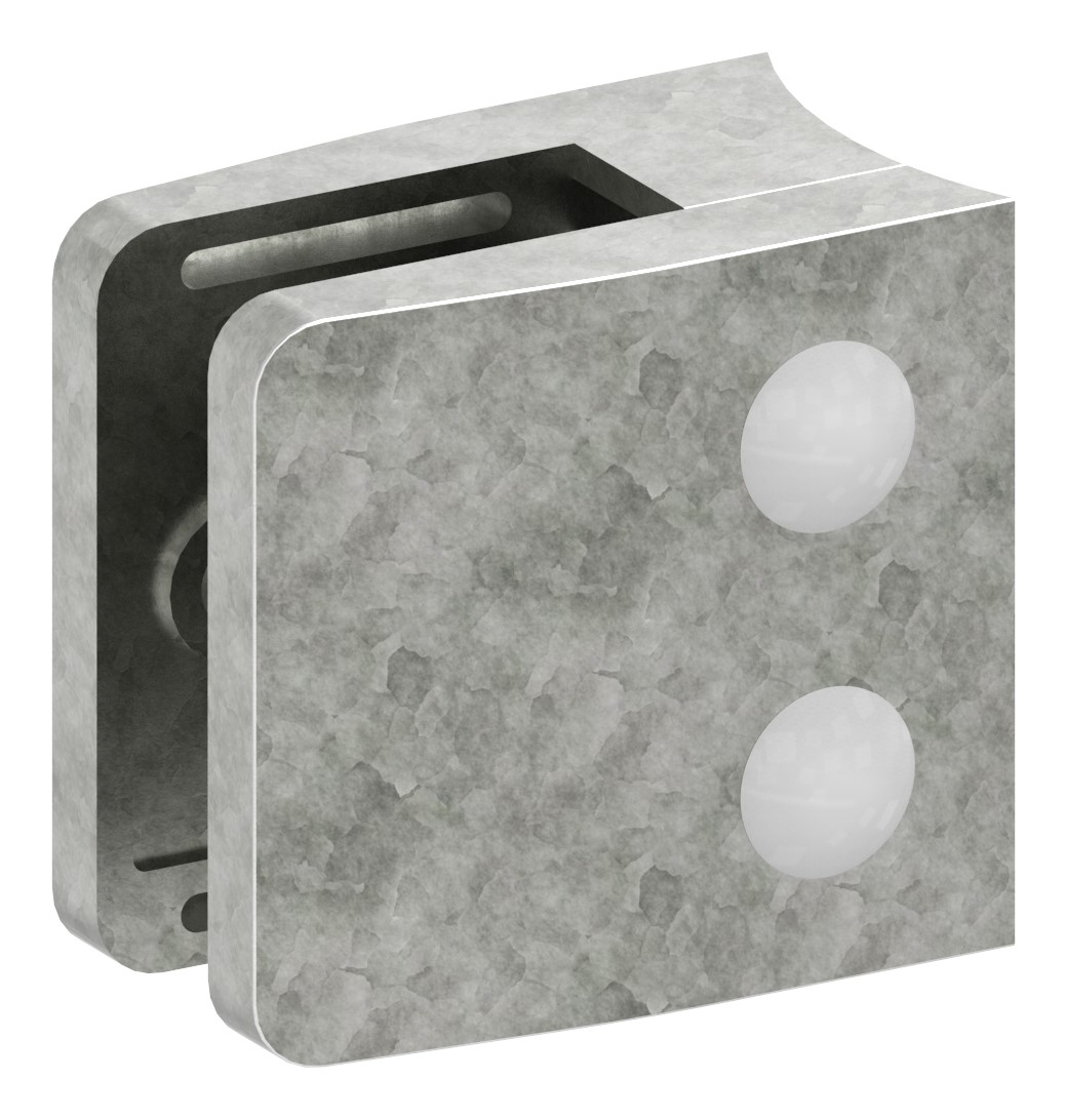 Glasklemme Mod. 34, Anschluss: 76,1mm, Zink roh Glasklemme Mod. 34, Anschluss: 76,1mm, Zink roh