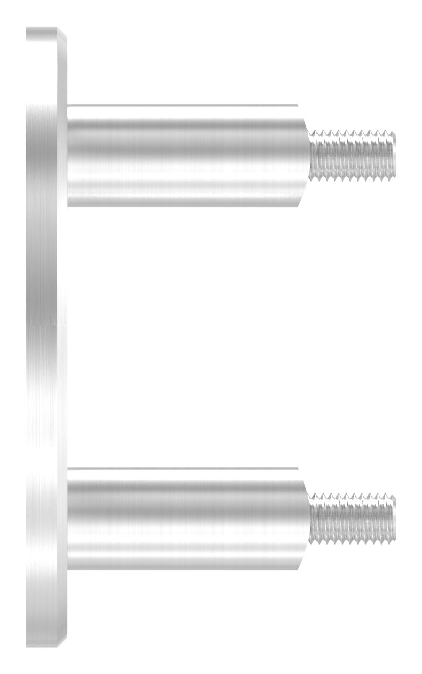 Wandbefestigung für Geländerpfosten 42,4mm, V2A