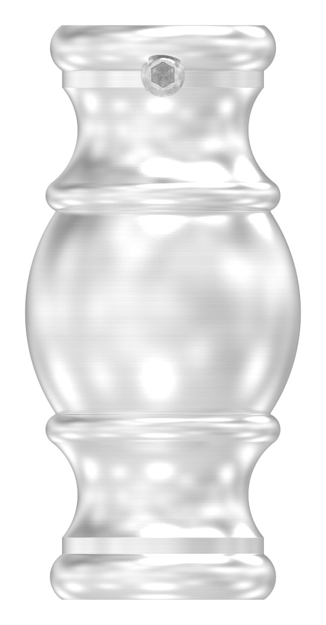 Zierhülse mit Durchgangsbohrung 12,5mm, V2A