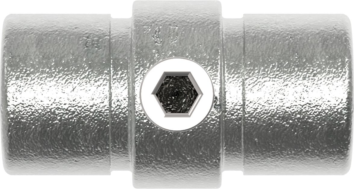 Verbinder, gerade, im Rohr, für Rohr Ø 33,7mm