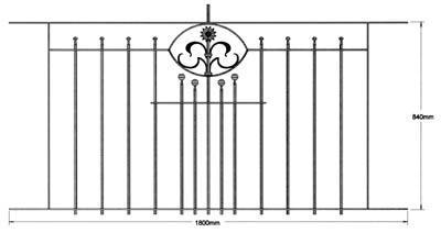 Füllung lang, 1800x840mm