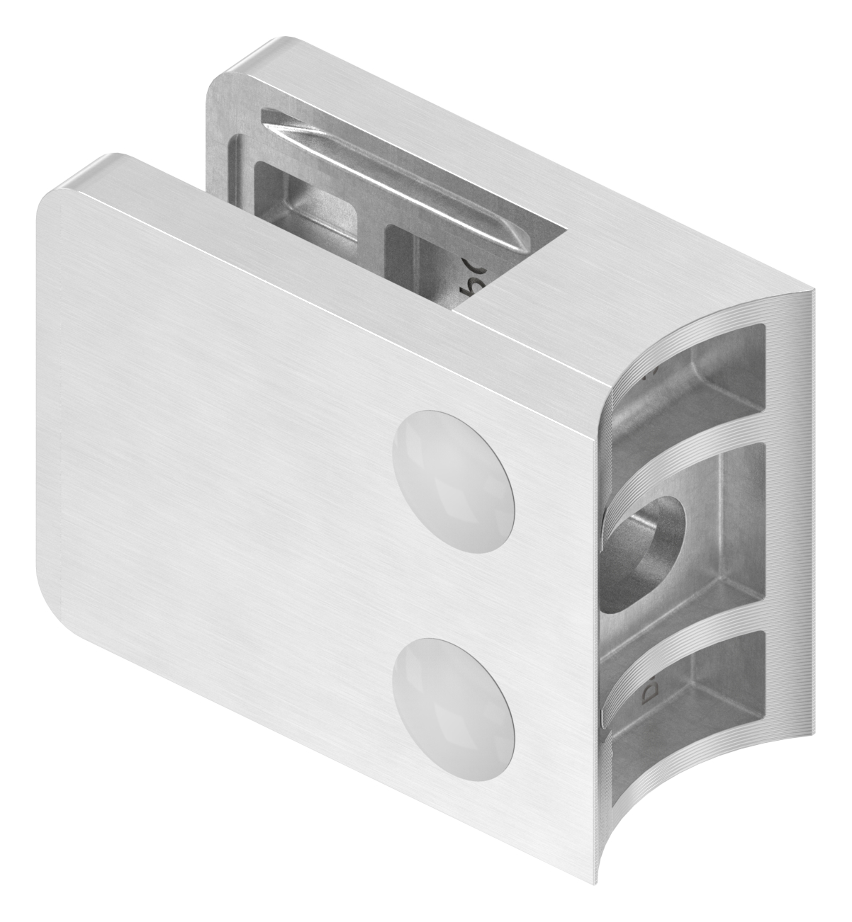 Glasklemme Mod. 36, Anschluss: 42,4mm, in V2A