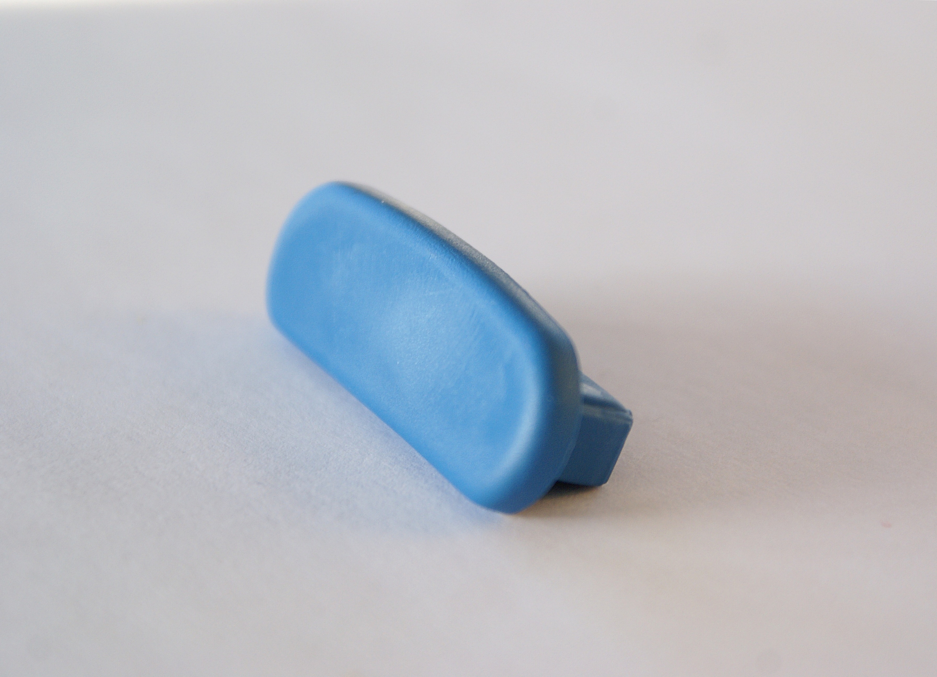 Endkappe für Kunststoffhandlauf für 40x8mm, lichtblau