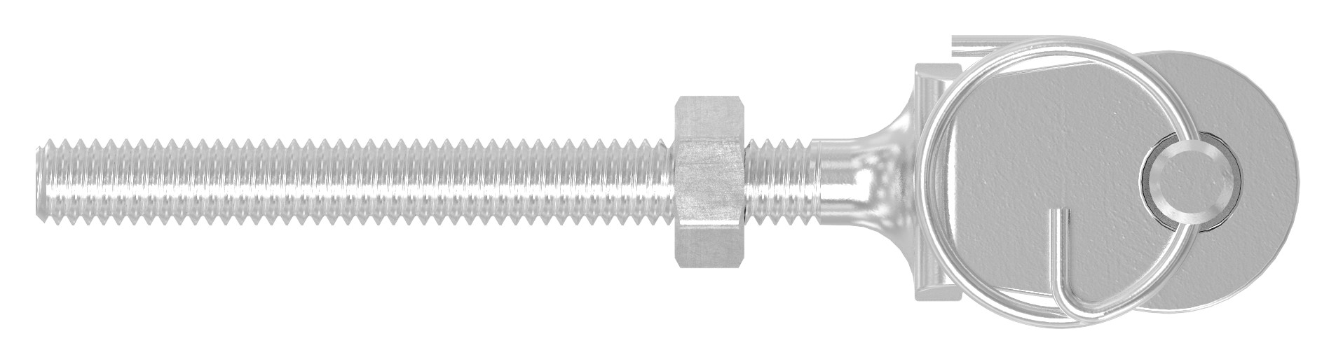 Gabelterminal mit Außengew. M4 links, V4A