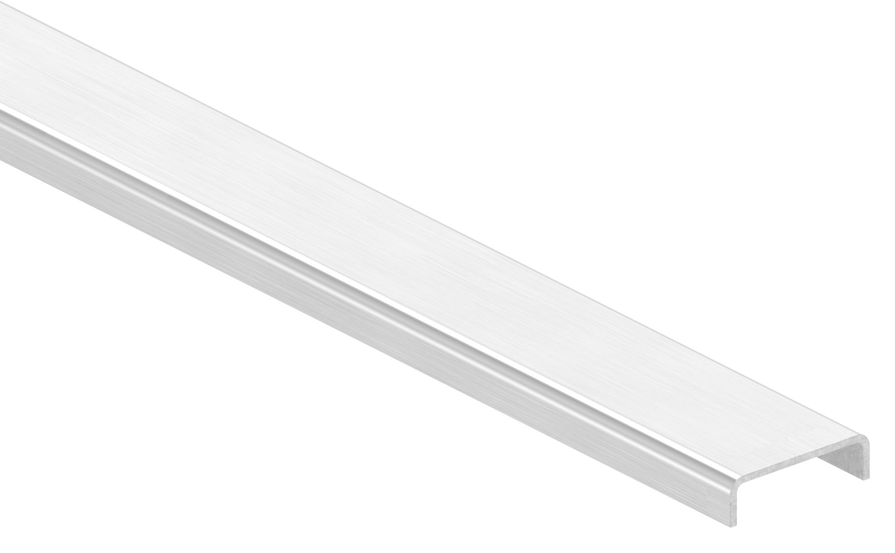 Kantenschutz EXTRA SLIM, für Glas 16,00 - 17,52mm, L: 3000mm, Edelstahl V4A