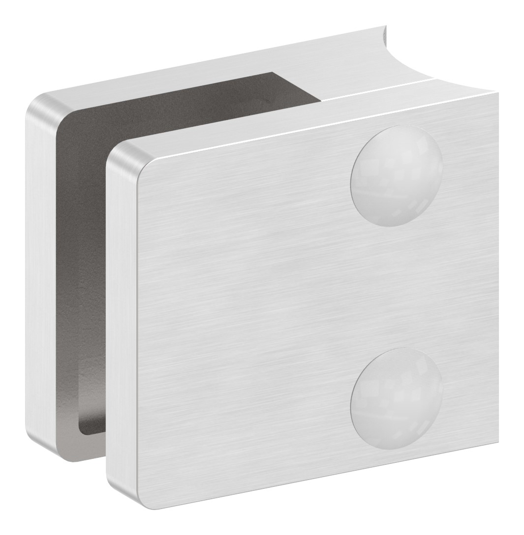 Glasklemme Mod. 22, Anschluss: 26,9mm, V4A Glasklemme Mod. 22, Anschluss: 26,9mm, V4A