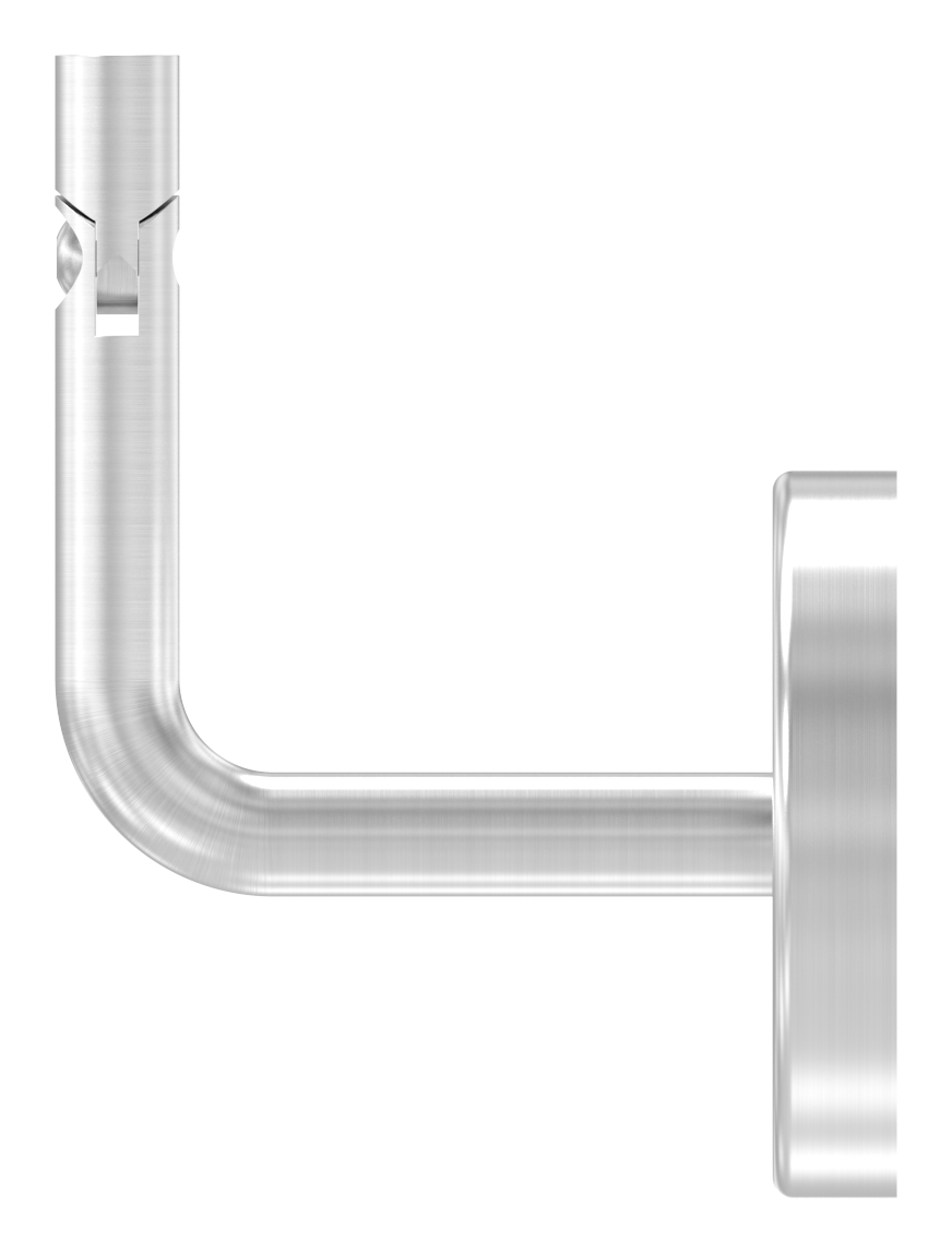 Handlaufhalter inkl. Cliprosette (Ronde und Bügel verschweißt), V2A