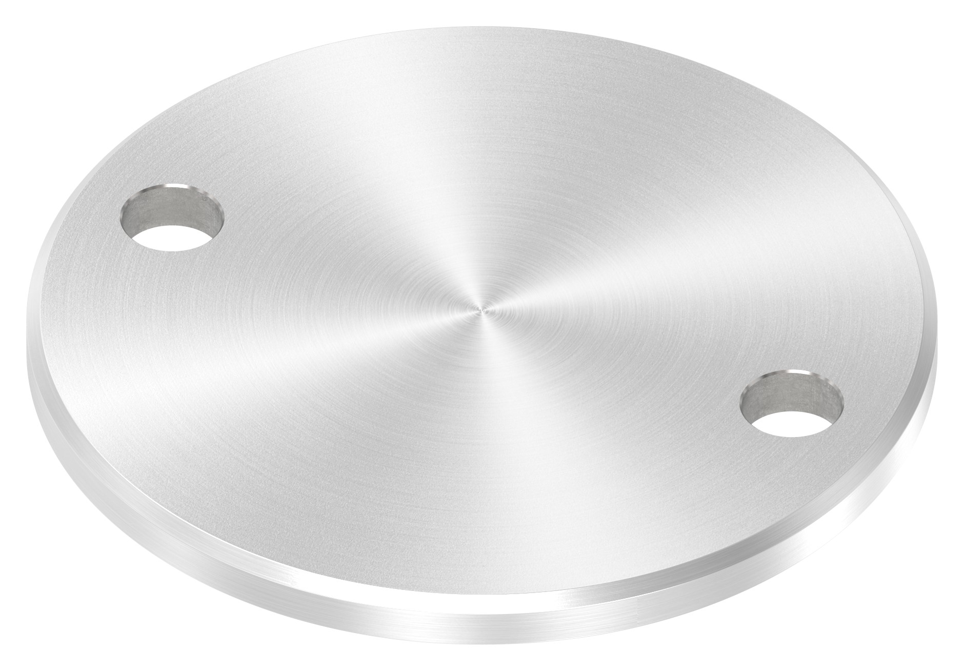 Ankerplatte Ø 100x6mm, mit Rundschliff und Fase, V2A