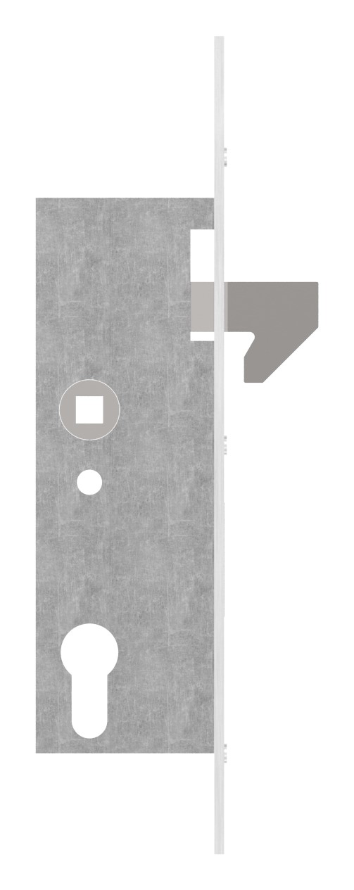 Rohrrahmenschloss verzinkt mit Hakenfalle (z.B. für Schiebetore), Dornmaß 40mm Rohrrahmenschloss verzinkt mit Hakenfalle (z.B. für Schiebetore), Dornmaß 40mm