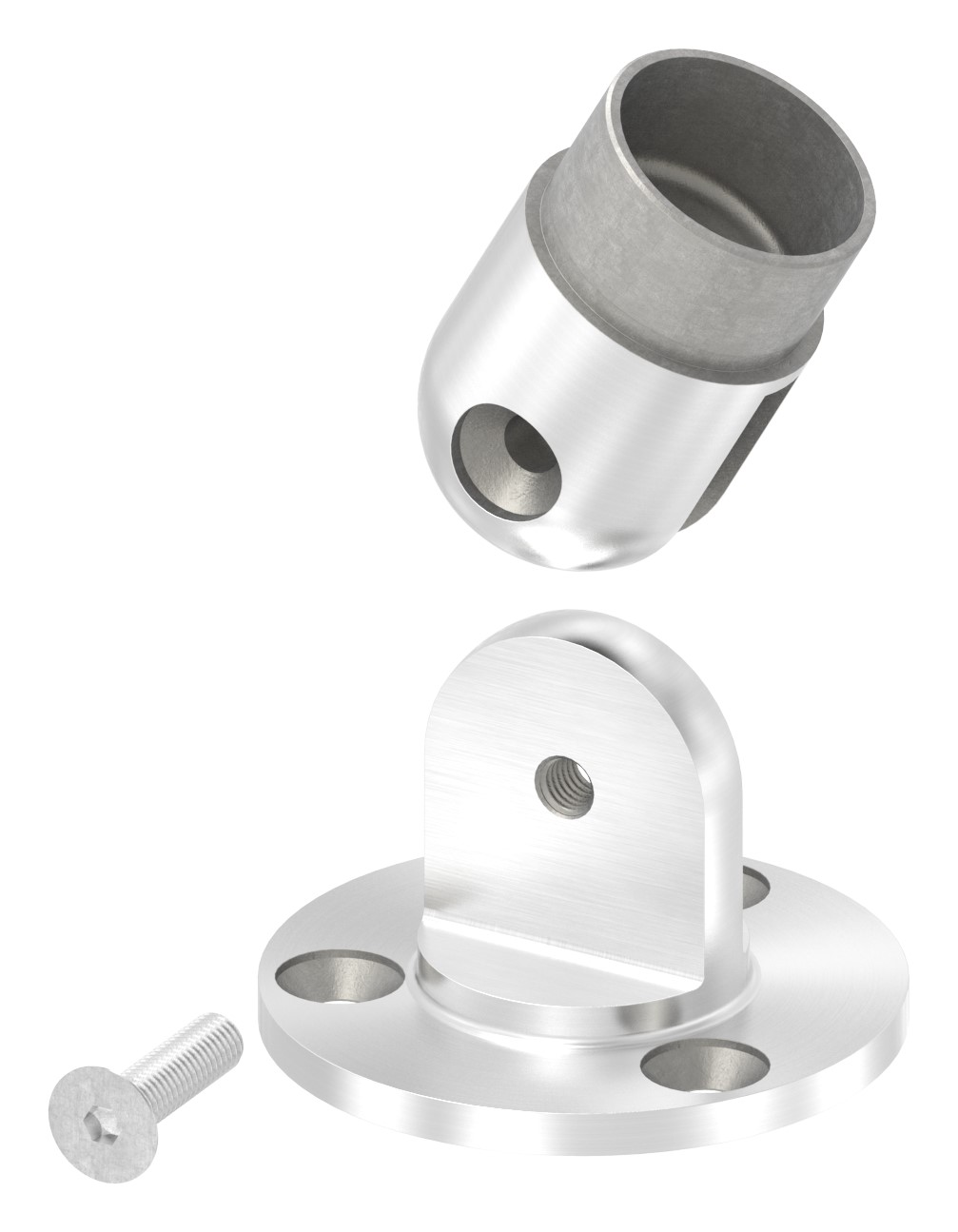 Wandhalter flexibel, für Rohr 42,4x2,0mm, V4A