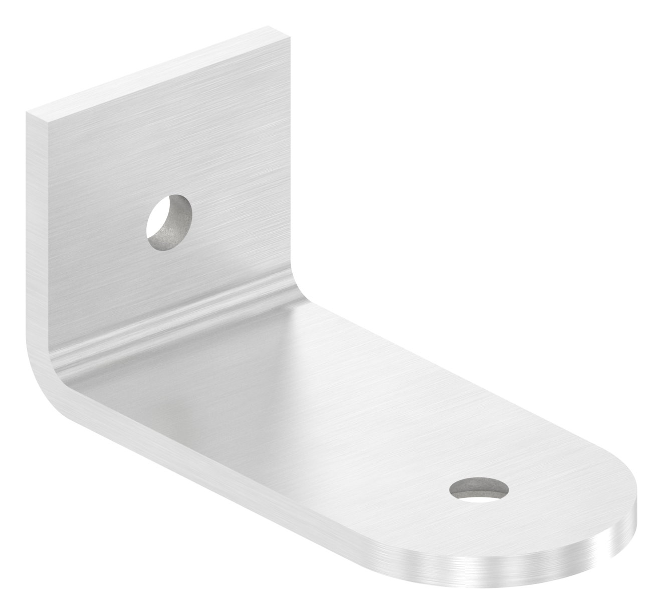 Winkellasche für Stoßgriffe für Rohr 42,4mm, V2A