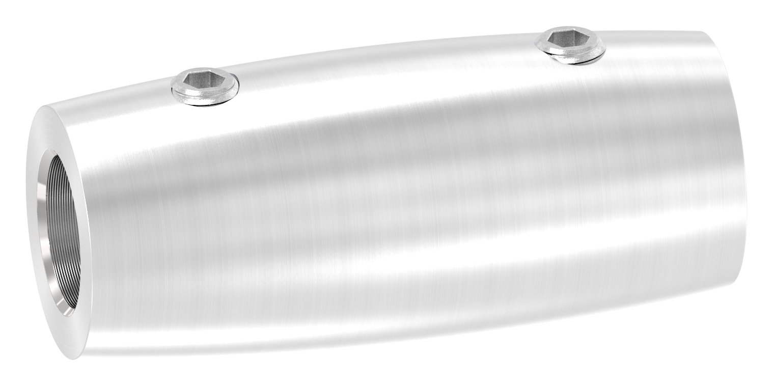 Stabverbinder für 10mm Rund, L: 45mm, Ø 20mm, V2A