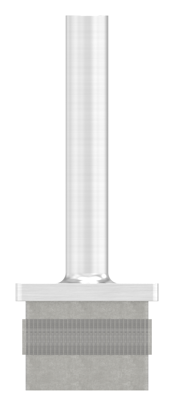 Stopfen mit Stift für Rohr 40 x 40 x 2,0mm, Höhe 80mm