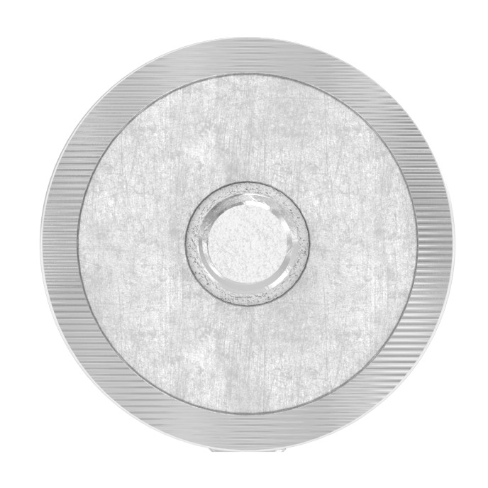 Querstabhalter zum Stoßen, Bohrung Ø 12,5mm, Anschluss 33,7mm, V2A