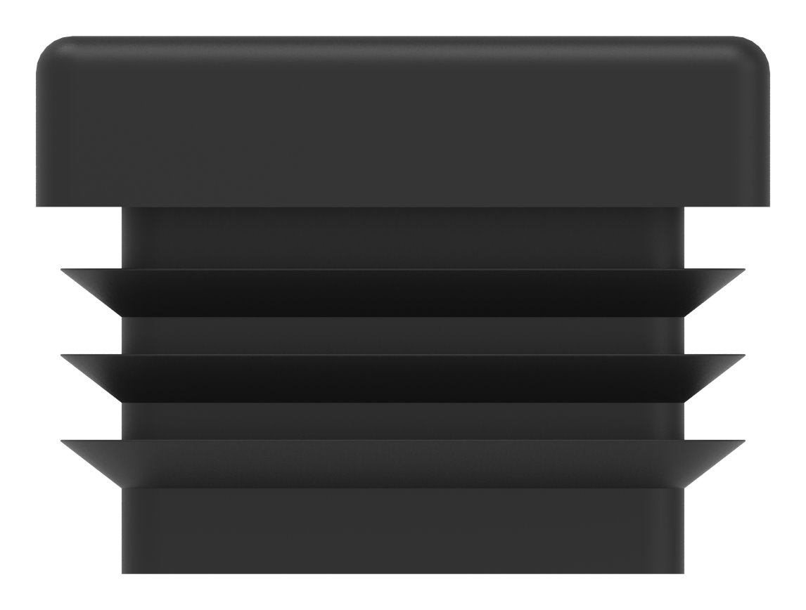 Kunststoffkappe für Quadratrohr 30x30mm mit M10