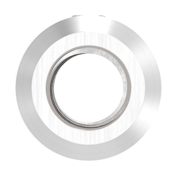 Stabverbinder  Ø18mm mit Gewinde M10 und Bohrung 12mm, V2A