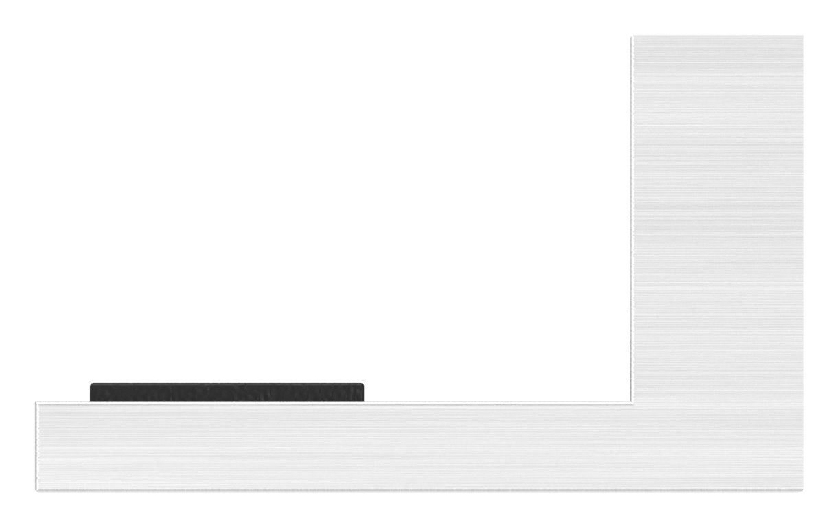 Halteboden mit Anschluss 42,4mm, V2A