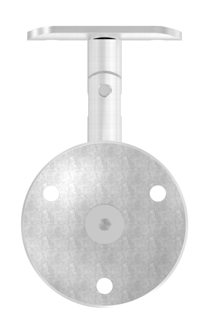 Handlaufhalter mit Gelenk, Handlaufanschlussplatte Rohr 42,4mm (Ronde und Bügel verschraubt), V2A