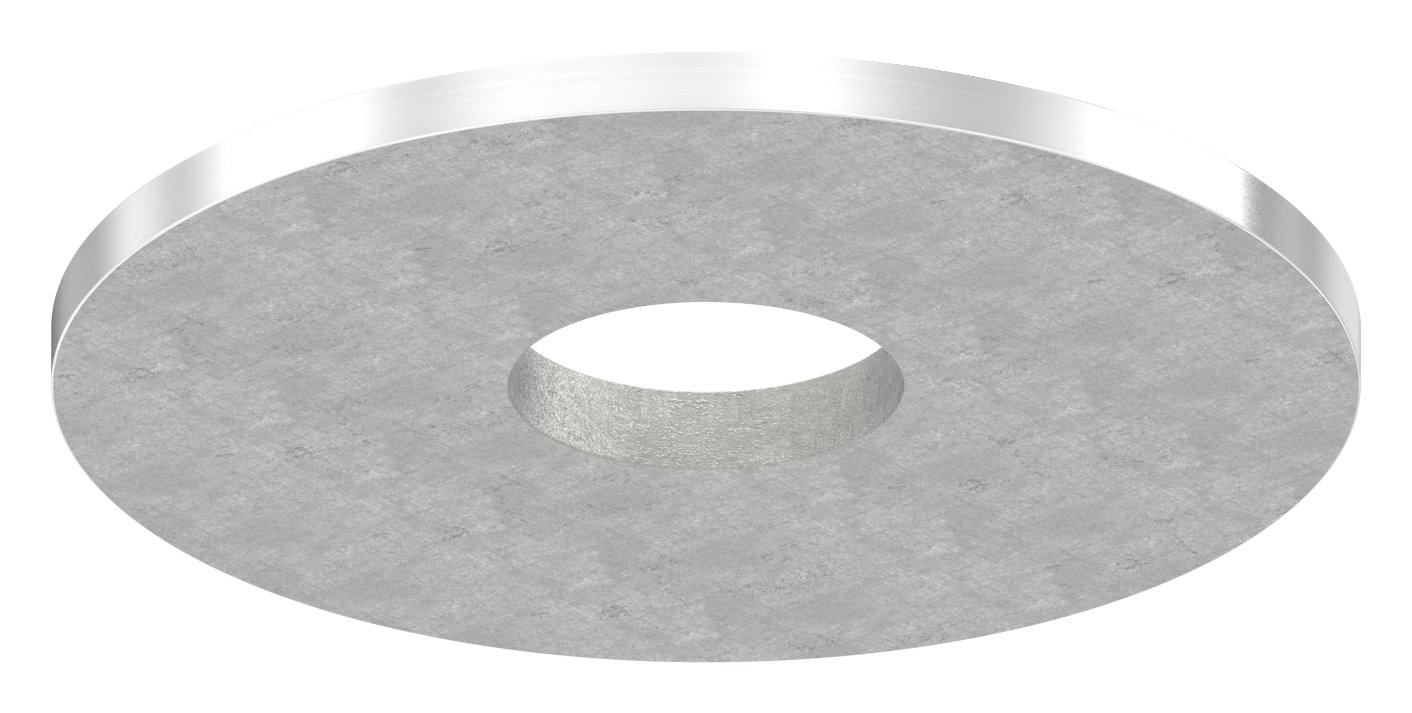 Adapterplatte Ø 60mm für Rohr 42,4 x 2,0-2,5mm, V2A