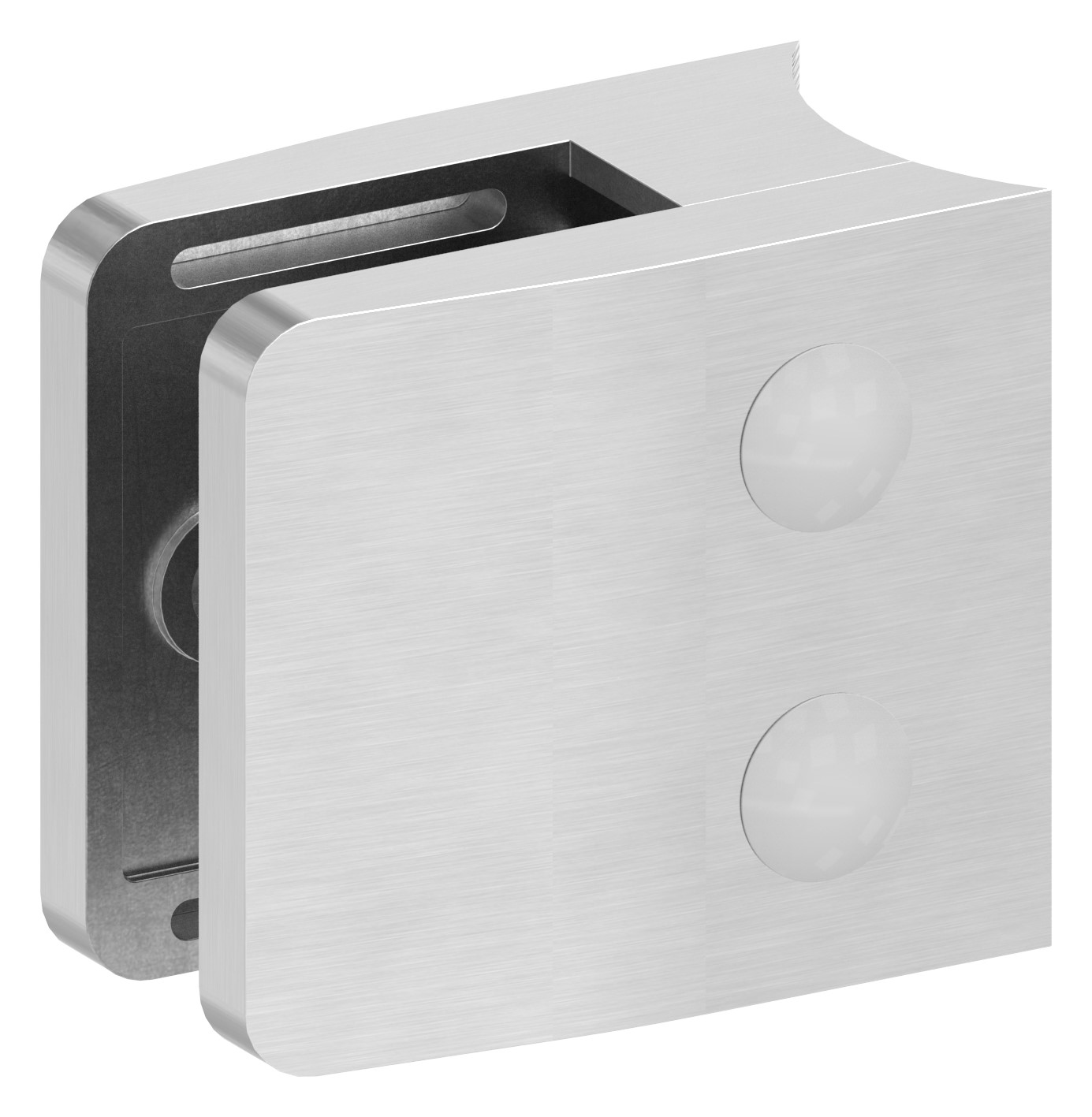 Glasklemme Mod. 14, Anschluss: 48,3mm, V2A Glasklemme Mod. 14, Anschluss: 48,3mm, V2A