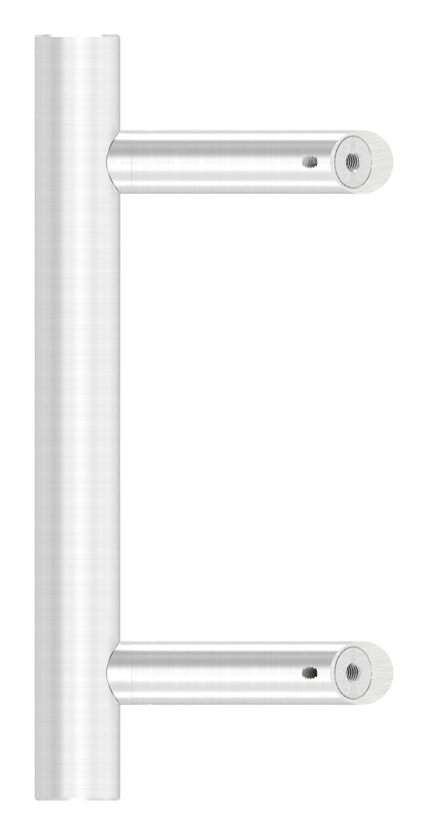 Stoßgriff inkl. Halter mit 45° Schräge 45° mit L: 300mm, V2A Stoßgriff inkl. Halter mit 45° Schräge 45° mit L: 300mm, V2A